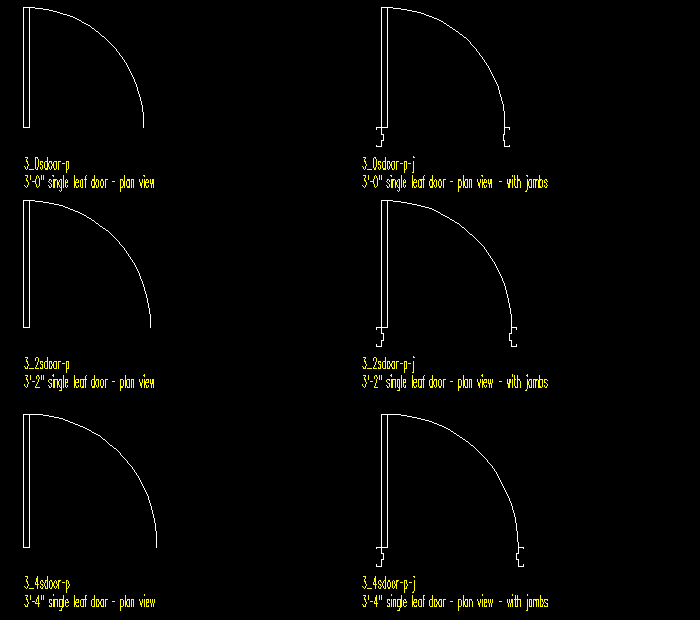 door plan symbols